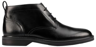 Clarks Men's Aldwin Chukka Boot, Black Leather, 9 UK