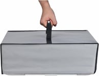 Housse D'Imprimante En Tissu Résistant Capuchons Imperméables Compatible Avec Hp Deskjet 2820E Imprimante Tout En Un/Epson Imprimante Expression Home Xp-2200/Canon Ts3551I (Gris Argenté)