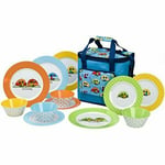 Love Caravanning 12pc Melamine Dinner Set Caravan,MotorHome TableWare