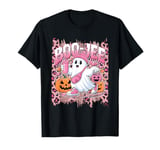 BOO JEE Ghost Halloween Cute Girl Ghost Coffee Pumpkin Latte T-Shirt