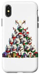 Coque pour iPhone X/XS Christmas Tree Samoyed Dog Sammies