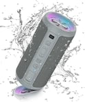 Enceinte Bluetooth Etanche IPX7 Sans Fil Portable Haut-Parleur Lumineuse LED 30H