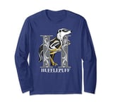 Harry Potter Mosaic Hufflepuff with Badger Long Sleeve T-Shirt