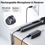 2.4GHz Wireless Microphones Dual Metal Rechargeable Handheld Mic Set Karaoke Par