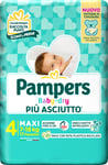 Pampers Baby-Dry 4 7-18 Kg. 17 Pieces Diapers Maxi Made In Italy