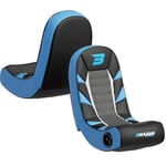 BraZen Python 2.0 Bluetooth Kids Gaming Chair Foldable Floor Rocker Gaming Chair with Speakers for Childrens Gaming Chair For Kids- Blue