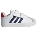 adidas Garçon Unisex Kinder VL Court 3.0 Shoes Infants Chaussures, Footwear White/Darkblue/BETSCA, 20 EU