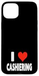 Coque pour iPhone 15 Plus I Love Cashiering – Cœur – Magasin d'emplois au détail Caisse enregistreuse