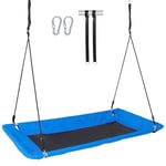 VEVOR Balançoire à Plateforme 152,4 cm, Balançoire d'Arbre Charge 317 kg, Siège de Balançoire en Oxford 900D, avec 2 Sangles de Suspension et Cordes Multi-Brins Réglables, pour Enfants Extérieur, Bleu