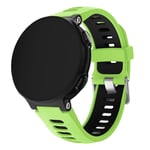 Garmin Forerunner 220 / 230 / 235 / 620 / 630 / F735 XT two-tone silicone watch band - Green / Black