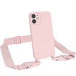 Easy case for Apple iPhone 12 Mini cover wide band phone chain silicone phone