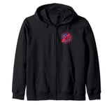 Marvel Avengers A-Logo Icon and Super Hero Names Zip Hoodie