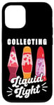 Coque pour iPhone 12/12 Pro Collecting Liquid Light Lampe à lave collector hippie années 70