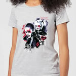 T-Shirt Femme Suicide Squad Harley Quinn et le Joker (DC Comics) - Gris - L