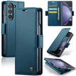 CaseMe Slim Plånboksfodral RFID-skydd Samsung Galaxy Z Fold 6 Bl