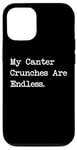 Coque pour iPhone 12/12 Pro My Canter Crunches Are Endless Funny Equestrian Snack Humour