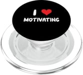 I Love Motivating – Cœur – Motivate Boss Leader Manager PopSockets PopGrip pour MagSafe