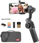 Smooth 5 Combo [Official] Stabilisateur Smartphone 3 Axes, Telephone Gimbal Pour Iphone Et Android, Avec Trepied, Sac, 2 Lumiere 300Lm Et Zoom Pour Vlog, Youtube Et Tiktok