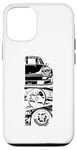 Coque pour iPhone 15 Pro Vintage Japonais Automobile Voiture Racing Driver Fun Femmes Hommes