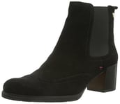 Tommy Hilfiger Femme Harper 6B Bottines Chelsea, Noir (Black/990), 41 EU