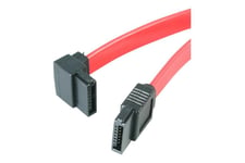 StarTech.com 18in SATA to Left Angle SATA Serial ATA Cable - F/F (SATA18LA1) - SATA-kabel - 46 cm