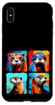 iPhone XS Max Otter Pop Art Colorful Drawing Painting Case