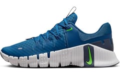 Nike Homme Free Metcon 5 Mens Training Shoe, Court Blue/Green Strike-Thunder Blue, 49.5 EU