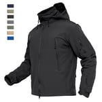 Men's Waterproof Warm Jackets Soft Shell Winter Multi-Pockets Hunting Work Coats