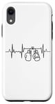 Coque pour iPhone XR Tenue d'entraînement de boxe Boxer Heartbeat Heartline ECG