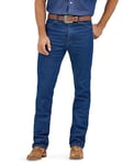 Wrangler Men's Cowboy Cut Stretch Slim Fit Jeans, Rigid Indigo, 34W x 33L