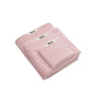 Tekla - Guest Towel Sailor Stripes 30x50, Shades Pink Stripes - Baderomsmatter - Rosa