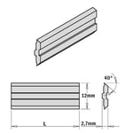 CMT 795.710.12 - Juego de 2 cuchillas centrostar/fix, quickfix 710x12x2.7mm hps