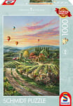 Schmidt Spiele 57366 Thomas Kinkade, Peaceful Valley Vineyard, Puzzle 1000 pièces, Multicolore, Taille Unique