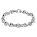 Amazon Essentials Bracelet, Argent, 19 cm