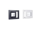 Fenetre PVC Triple Vitrage - HEXA'FEN - LxH 500x400 mm - Anthracite extérieur - Blanc intérieur