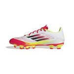 adidas Mixte F50 League Football Boots Multi Ground Chaussures, FTWR White/Core Black/Solar Yellow, 46 EU