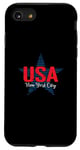 Coque pour iPhone SE (2020) / 7 / 8 États-Unis New York City Star