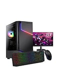 Stormforce i3 12100F GTX 1650 Gaming Desktop Monitor Keyboard & Mouse Bundle