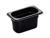 Kantine Cambro 1/9Gn 0,85L 17,6X10,8X10cm Polykarbonat Sort,6 Stk/Eske