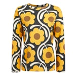 Regatta Womens/Ladies Orla Kiely Flower Long-Sleeved Winter T-Shirt (Apple Blossom Yellow) material_cotton - Size 10 UK