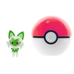 Pokémon Clip ‘N’ Go Sprigatito and Poké Ball - Includes 2-Inch Battle Figure and