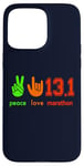 iPhone 15 Pro Max Peace Love 13.1 Half Marathon Cool Running Runners Case