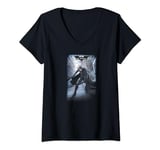 The Dark Knight Rises Crumbled Poster T-Shirt avec Col en V