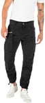 Replay men's cargo trousers Joe regular fit made of comfort cotton, black (Black 098), 31W / 32L