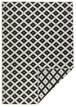 NORTHRUGS Indoor and Outdoor Rug Nizza 120 x 170 cm - Reversible Rug Weatherproof Modern Geometric Pattern for Balcony Patio Garden Conservatory Kitchen Living Room Rug Waterproof in Black Cream