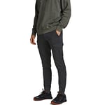 JACK & JONES Men's JJMarco Cargo Jogger Sweatpants Cuffed Track Bottom Slim fit Black 32W / 34L