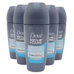 6 x 50ml DOVE MEN+CARE CLEAN COMFORT ROLL ON ANTI-PERSPIRANT 48h Protection