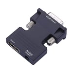 Convertisseur HDMI femelle vers VGA mâle avec projecteur d'ordinateur audio adaptateur HDMI vers VGA