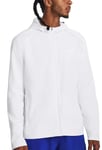 Hupullinen takki Under Armour UA STORM RUN HOODED JACKET-WHT 1376795-100 Koko XXL