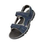 Mountain Warehouse Womens Mens Z4 Synthetic Suede Sandals (Dark Grey) - Size UK 10